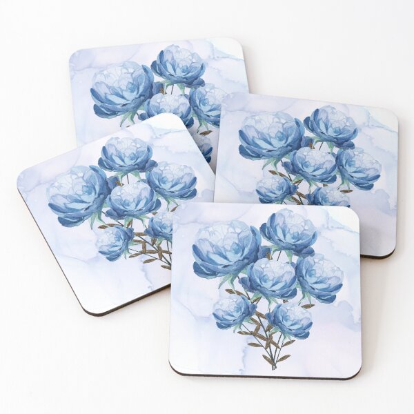 Item preview, "Whispers in Blue – Ethereal Peony Dream" designed and sold by MayaMaliStudio.