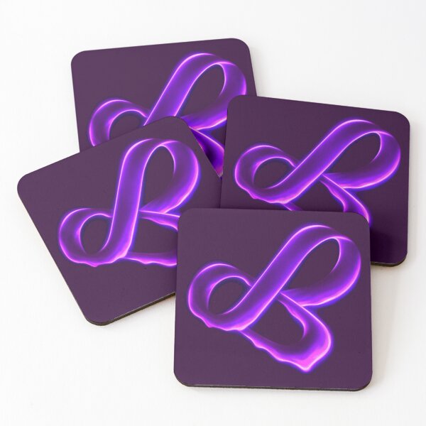 Item preview, Neon Infinity Loop T-Shirt – Futuristic Glowing Purple Symbol Art designed and sold by KDesignCrafts.
