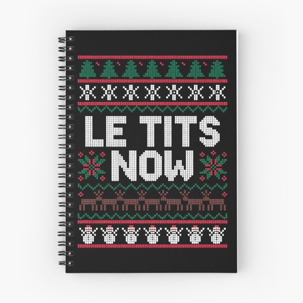 Item preview, Le Tits Now Funny Xmas Let It Snow Ugly Christmas Sweater designed and sold by KristenosNehk.