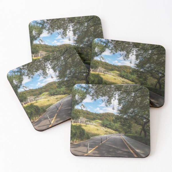 Item preview, Road in Namsan Park with N Seoul Tower designed and sold by aaronchoi.