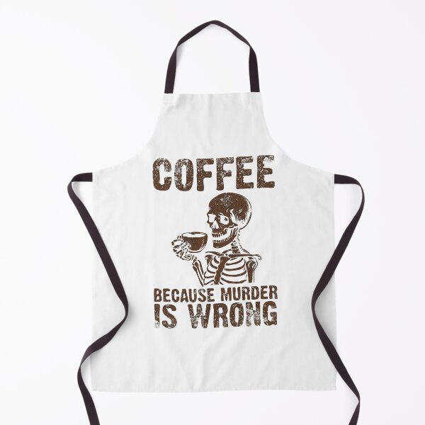 Item preview, Coffee Because Murder is Wrong – Funny Coffee Design designed and sold by wesdesignshop.