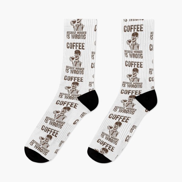 Item preview, Coffee Because Murder is Wrong – Funny Coffee Design designed and sold by wesdesignshop.
