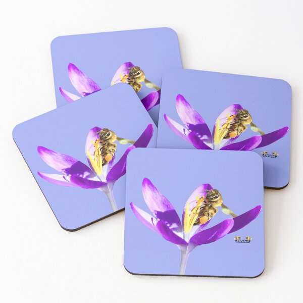Item preview, Honeybee at the flower stigma - Mischievous / Swiss Artwork Photography designed and sold by Raphael Wolf.