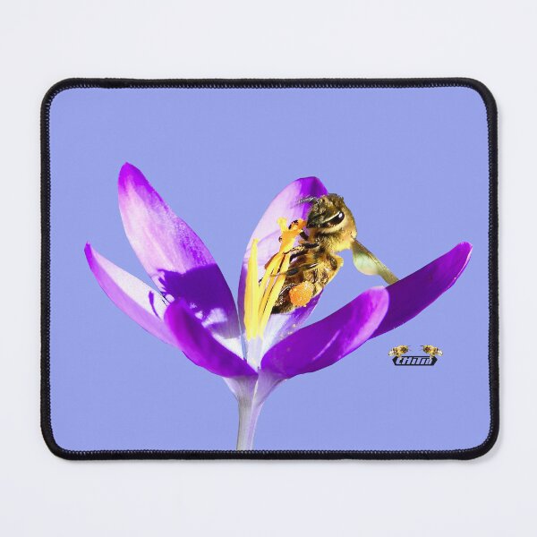 Item preview, Honeybee at the flower stigma - Mischievous / Swiss Artwork Photography designed and sold by Raphael Wolf.