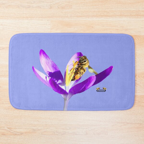 Item preview, Honeybee at the flower stigma - Mischievous / Swiss Artwork Photography designed and sold by Raphael Wolf.
