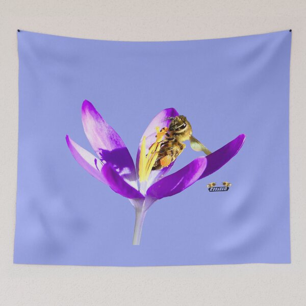 Item preview, Honeybee at the flower stigma - Mischievous / Swiss Artwork Photography designed and sold by Raphael Wolf.