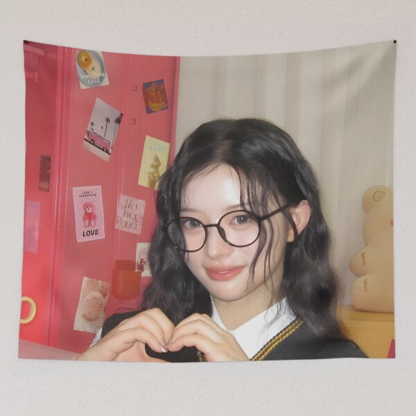 Item preview, Minju — Not Cute Anymore Aesthetic Print designed and sold by Valereekmerch.