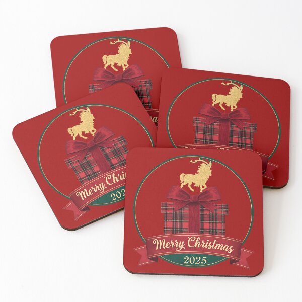 Item preview, Classic Tartan Ribbon Christmas Art designed and sold by ChicTrendz.