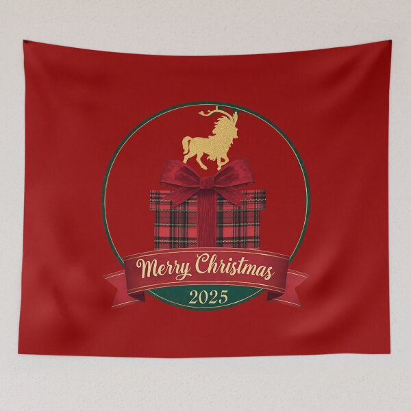 Item preview, Classic Tartan Ribbon Christmas Art designed and sold by ChicTrendz.