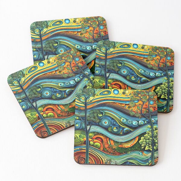 Item preview, Trees with turbulent clouds designed and sold by George Hutton Hunter.