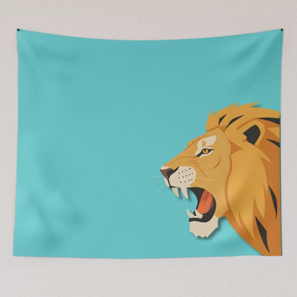 Item preview, A MINIMAL LION SILHOUETTE CARTOON designed and sold by infinitearte.