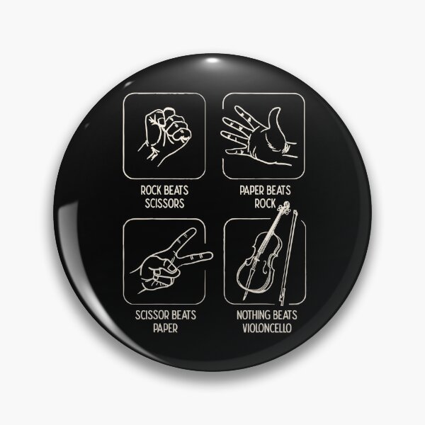 Item preview, Funny Rock Paper Scissors Cello designed and sold by ILoveWeedLive.