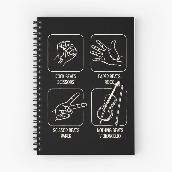 Item preview, Funny Rock Paper Scissors Cello designed and sold by ILoveWeedLive.