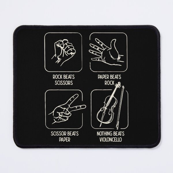 Item preview, Funny Rock Paper Scissors Cello designed and sold by ILoveWeedLive.