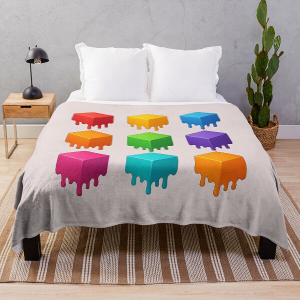 Item preview, Color Drip Cube T-Shirt – Aesthetic Melting Blocks Pop Art Design designed and sold by KDesignCrafts.
