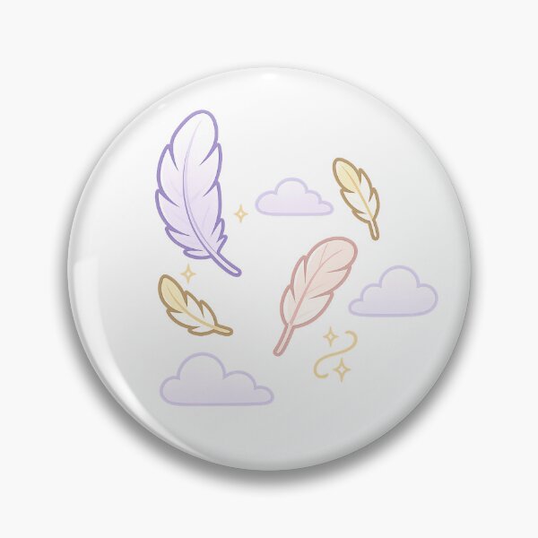 Item preview, Whispering Feathers | Cute Angel Feather Sticker | Spiritual Signs & Manifestation Art | Soft Feminine Aesthetic designed and sold by HerDreamCodes.