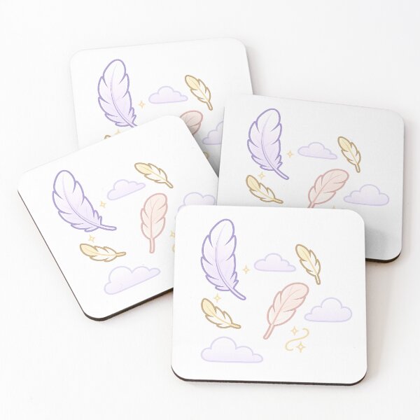 Item preview, Whispering Feathers | Cute Angel Feather Sticker | Spiritual Signs & Manifestation Art | Soft Feminine Aesthetic designed and sold by HerDreamCodes.