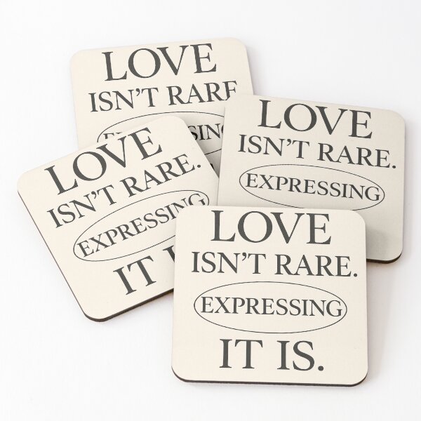 Item preview, Love Isn’t Rare Expression Typography Design designed and sold by HiteshArt111.