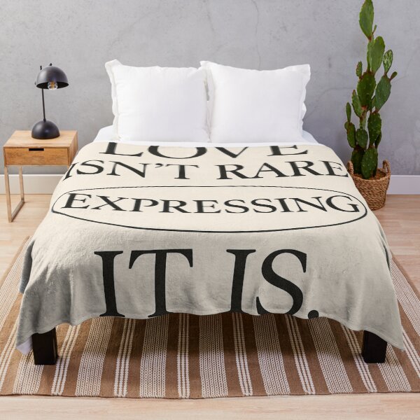 Item preview, Love Isn’t Rare Expression Typography Design designed and sold by HiteshArt111.
