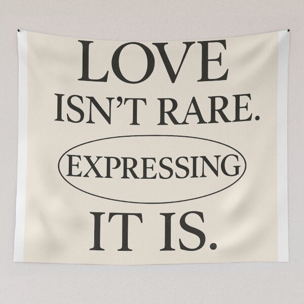 Item preview, Love Isn’t Rare Expression Typography Design designed and sold by HiteshArt111.
