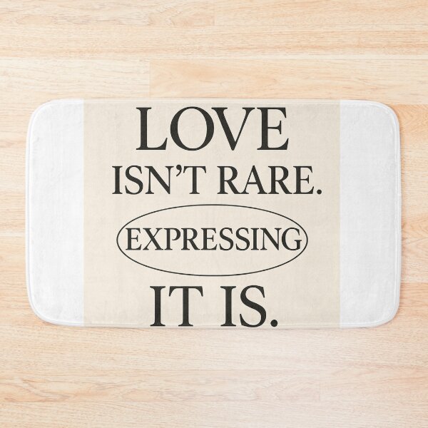 Item preview, Love Isn’t Rare Expression Typography Design designed and sold by HiteshArt111.
