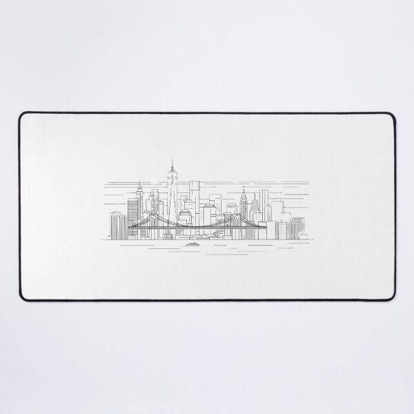 Item preview, New York City Skyline Silhouette – Iconic Urban Art designed and sold by Ditstyle.
