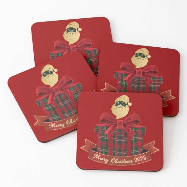 Item preview, Tartan Ribbon Santa Accent designed and sold by ChicTrendz.