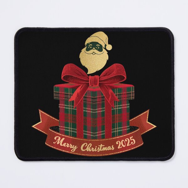 Item preview, Tartan Ribbon Santa Accent designed and sold by ChicTrendz.