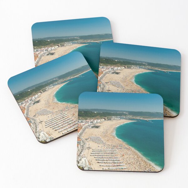 Item preview, Panoramic Nazare: Golden Sands, Turquoise Sea Portugal Charm designed and sold by Clavivs.