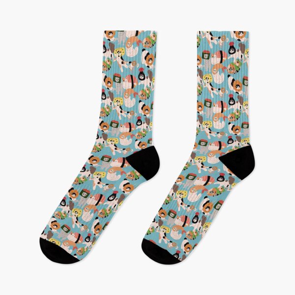 Item preview, cute sushi cats pattern designed and sold by ichirochen.