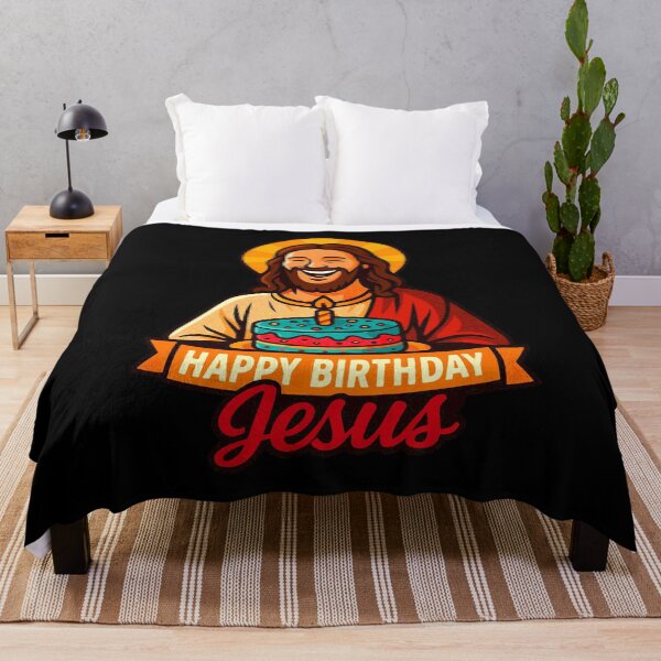 Item preview, Happy Birthday Jesus Birthday Cake designed and sold by plushism.