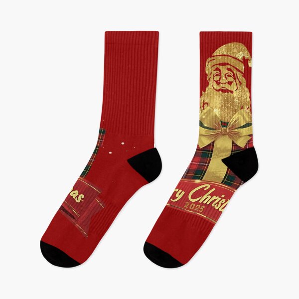 Item preview, Gold Santa Velvet Gift Graphic designed and sold by ChicTrendz.