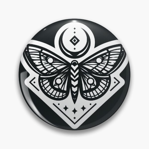 Item preview, Gothic Moth Emblem designed and sold by Roberta Calabrese.