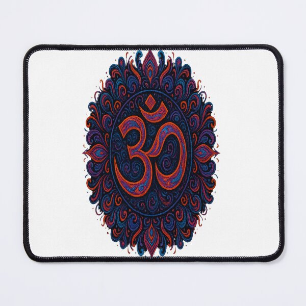 Item preview, Cosmic Psychedelic Om Mandala Design designed and sold by HiteshArt111.