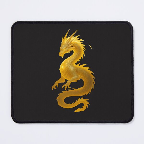 Item preview, Golden Dragon – Majestic Light Element Dragon Illustration designed and sold by Sksticker991.