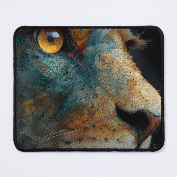 Item preview, Vibrant Lion Close-Up with Bold Colors and Textured Details designed and sold by daila70.