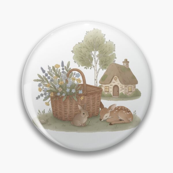 Item preview,  Cottagecore Floral Nature Illustration designed and sold by RAFA butterfly .