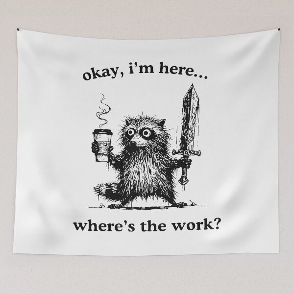 Item preview, I'm Here Where's The Work Shirt designed and sold by ILoveWeedLive.