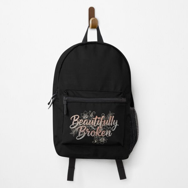 Item preview, Beautifully Broken Quote — Aesthetic Batik Floral Grunge Design designed and sold by MG Aura.