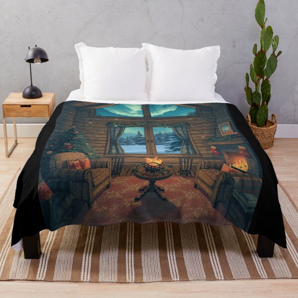 Item preview, Northern Lights Rustic Winter Haven designed and sold by ChicTrendz.