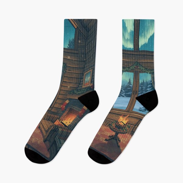Item preview, Northern Lights Rustic Winter Haven designed and sold by ChicTrendz.