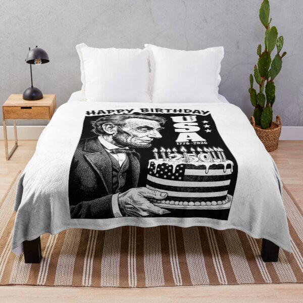 Item preview, 250 Anniversary USA Funny Abraham Lincoln Birthday Cake designed and sold by GrandeDuc.