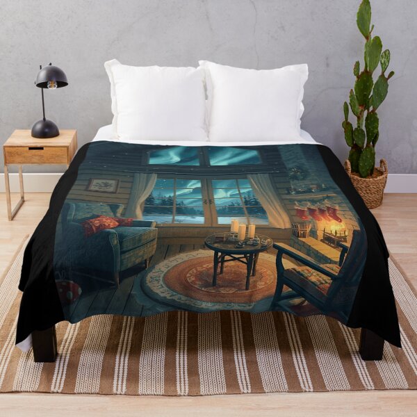 Item preview, Cozy Cabin Glow in Snowfall designed and sold by ChicTrendz.