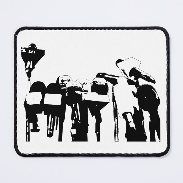 Item preview, No Comment – Monochrome Press Conference Parody designed and sold by denip.