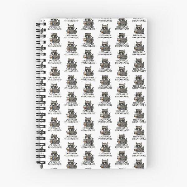 Item preview, Raccoon “Emotionally Overcaffeinated”  designed and sold by BadaBingBear.