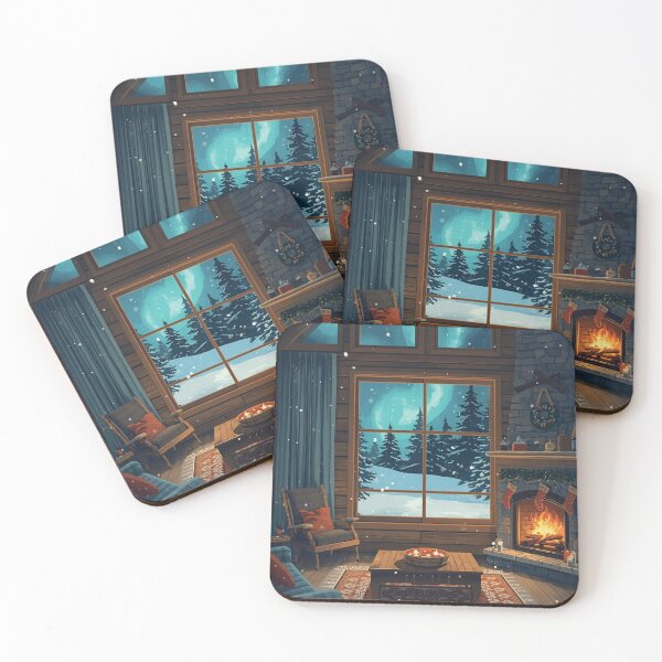 Item preview, Winter Retreat Under Aurora Sky designed and sold by ChicTrendz.