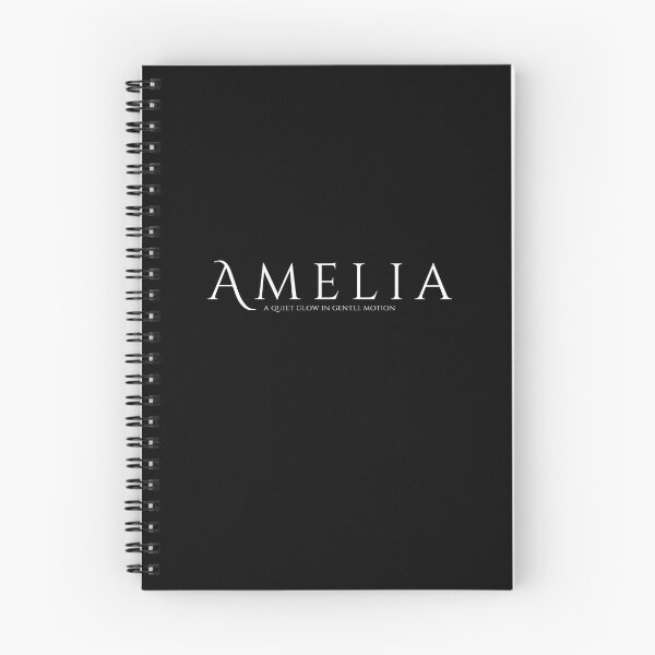 Item preview, Amelia – Black Minimalist Name Art | A Quiet Glow in Gentle Motion designed and sold by baskamade.