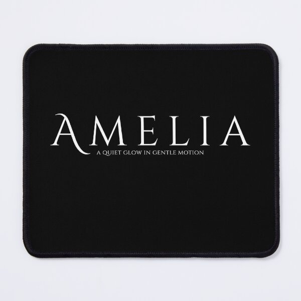 Item preview, Amelia – Black Minimalist Name Art | A Quiet Glow in Gentle Motion designed and sold by baskamade.