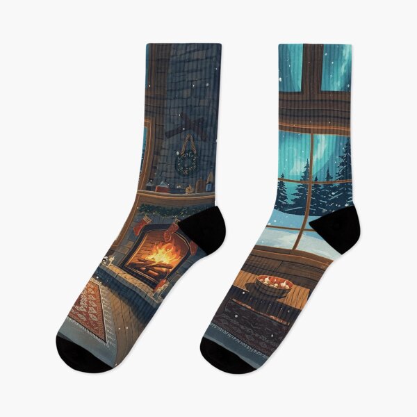 Item preview, Winter Retreat Under Aurora Sky designed and sold by ChicTrendz.