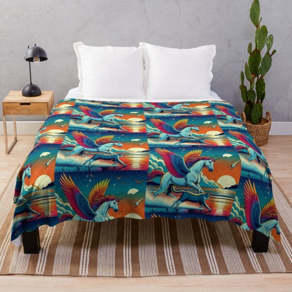 Item preview, Pegasus and cat running at beach designed and sold by Dogandesighn.